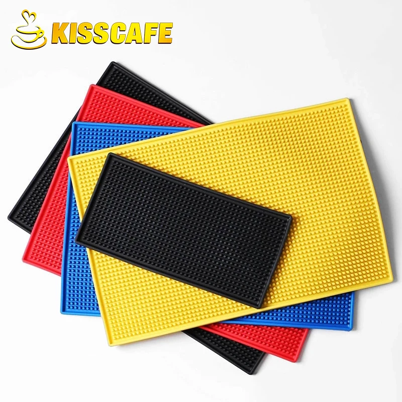 Резиновый сервисный коврик для бара сверхпрочный домашний и кружки набор