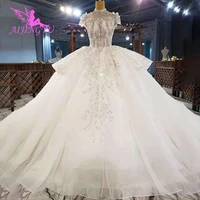 aijingyu guangdong gowns vintage white newest women bridal sale see through gownes robe marriage