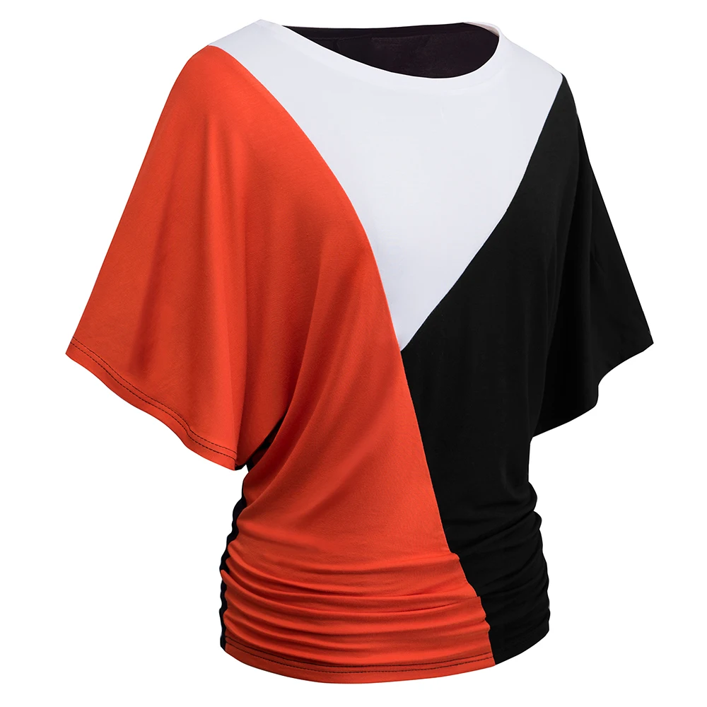 Женская футболка с драпировкой Nice-forever Повседневная Свободная Мягкая