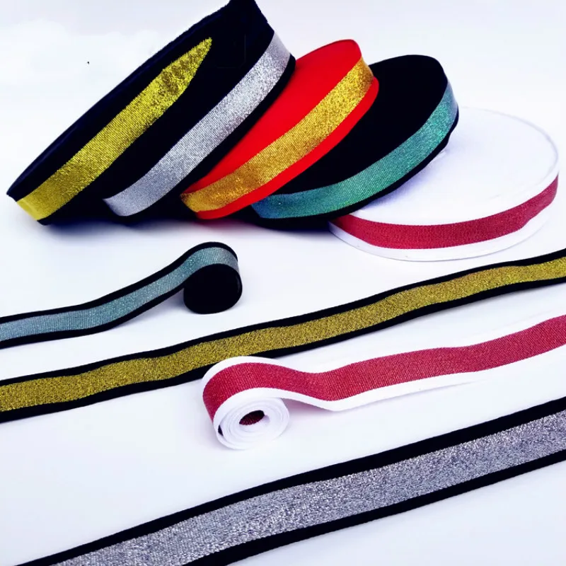 1 м 3 см широкие неэластичные золотые серебряные спортивные брюки из ткани