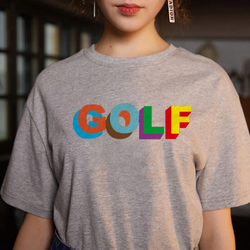 Женская футболка с принтом Golf Kawaii модная 90s Harajuku Ullzang Милая графическим рисунком в