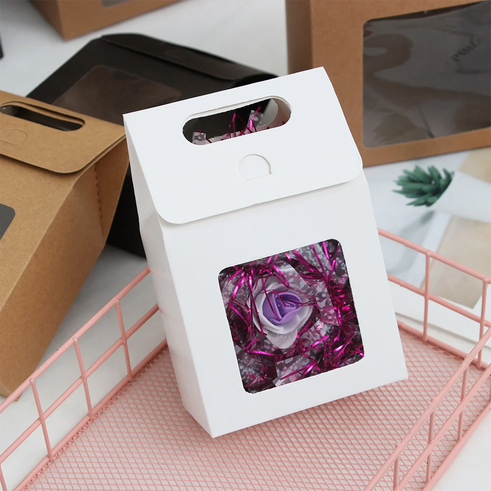 6 шт крафт бумажный мешок цвета хаки Свадебная сумка для конфет сувениры