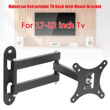 Smarthome Accessories Tv Mounts Universal Retractable TV Rack Wall Mount Bracket 17 to 32 inch LCD Monitor Smart Tv Holder