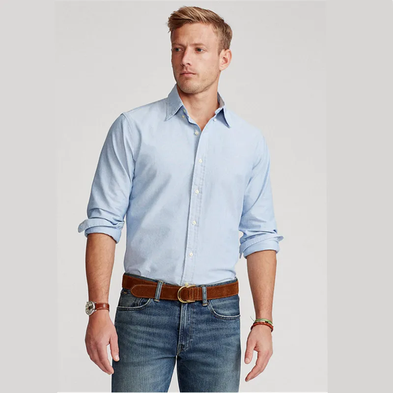 

Мужская рубашка с длинными рукавами, Повседневная рубашка из 100% хлопка, с рисунком лошади, пони, высокого качества