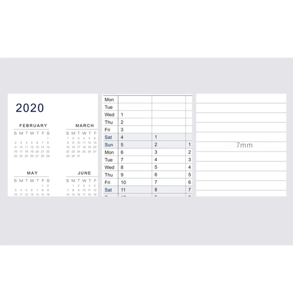 Cute Kawaii Notebook милый дневник планер блокнот для подарка ноутбук с календарем 48