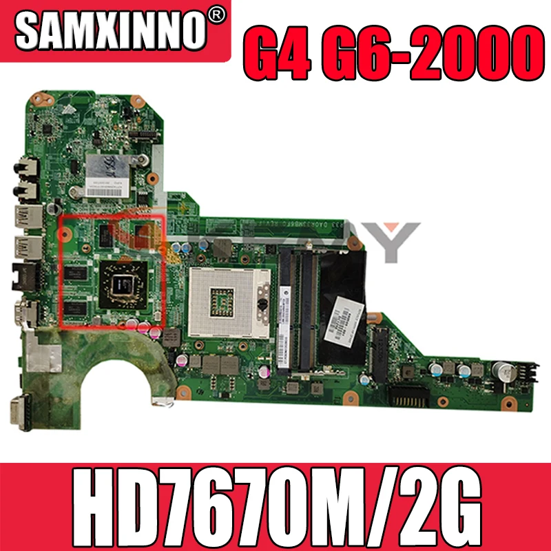 

DA0R33MB6F0 материнская плата для ноутбука hp G4 G6-2000 материнская плата 680570-001 680570-501 DA0R33MB6E0 HM76 HD7670M/2G 100% полностью протестирована