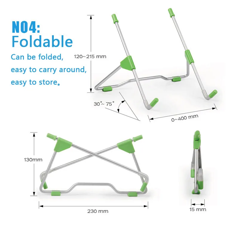 Регулируемая подставка для ноутбука из алюминиевого сплава портативный