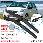 Автомобильные стеклоочистители лобовое стекло стеклоочистители автомобильные аксессуары для TOYOTA Yaris French 24 