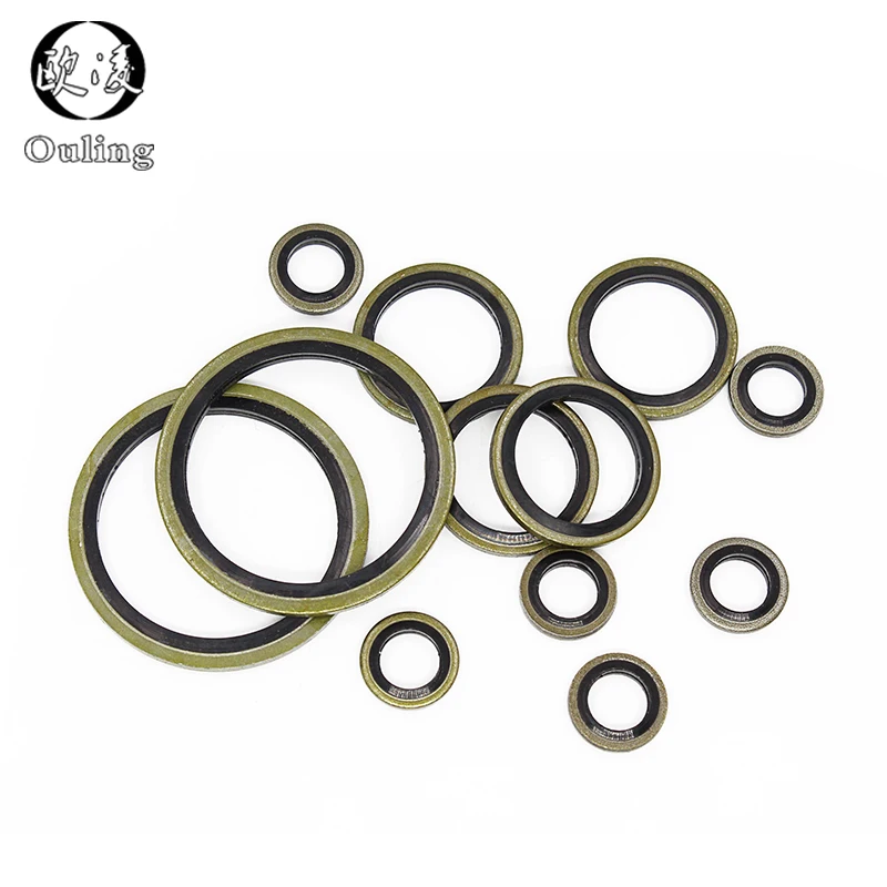 Washer Seal m6 m8 m10 m12 m14 m16 m18 m20~m60 Bonded Metal Rubber Oil Drain Plug Gasket Sealing O Ring Assortment Set |