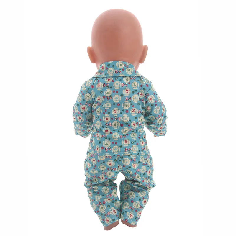 Кукольная одежда темно серая кукольная Пижама с леопардовым принтом персикового