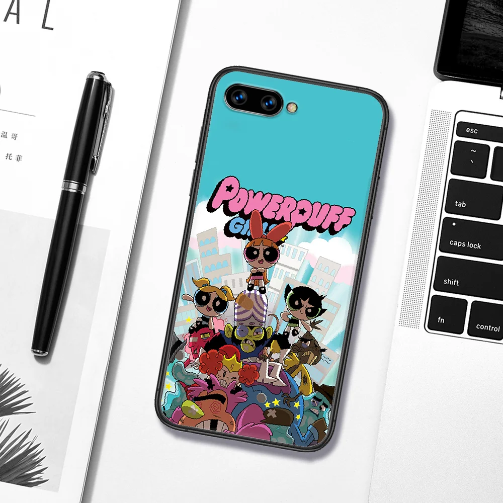 

Powerpuff Cartoon Cute Girls Phone Case Cover Hull For HUAWEI Honor 6A 7A 8 8A 8S 8x 9 9x 9A 9C 10 10i 20 Lite Pro black Cover