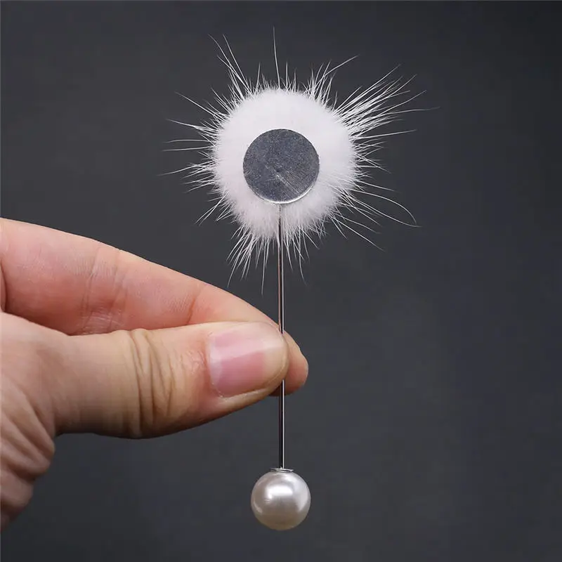 Очаровательная брошь из искусственного жемчуга булавки для женщин корейский мех