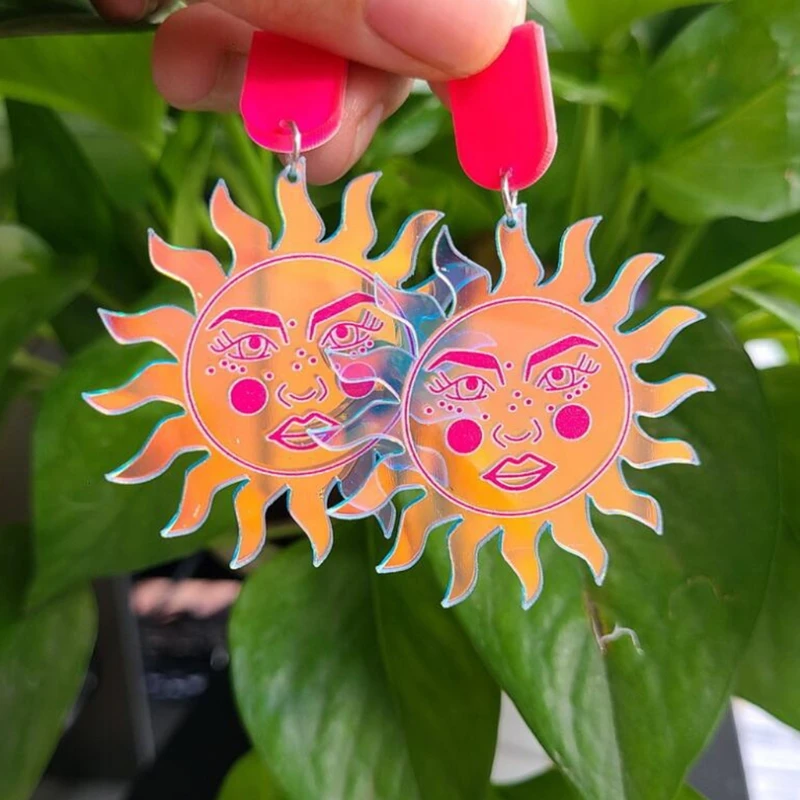 

1 Pair Fashion Women Acrylic Earrings Ear Drop Dangle Female Jewelry Gifts Charms Decorations HX6F