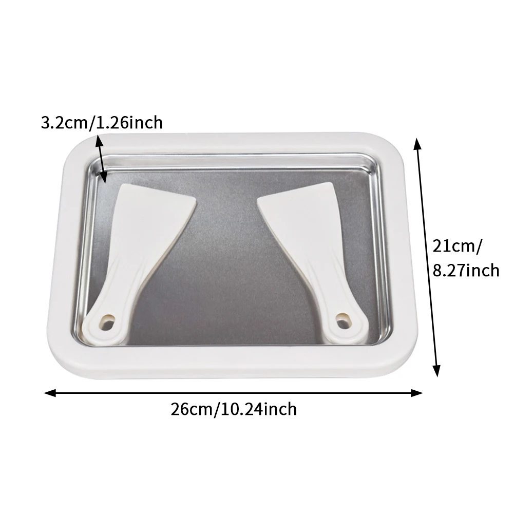

Mini Ice Cream Machine DIY Fried Yogurt Machine Household Ice Cream Makers with 2pcs Ice Shovel