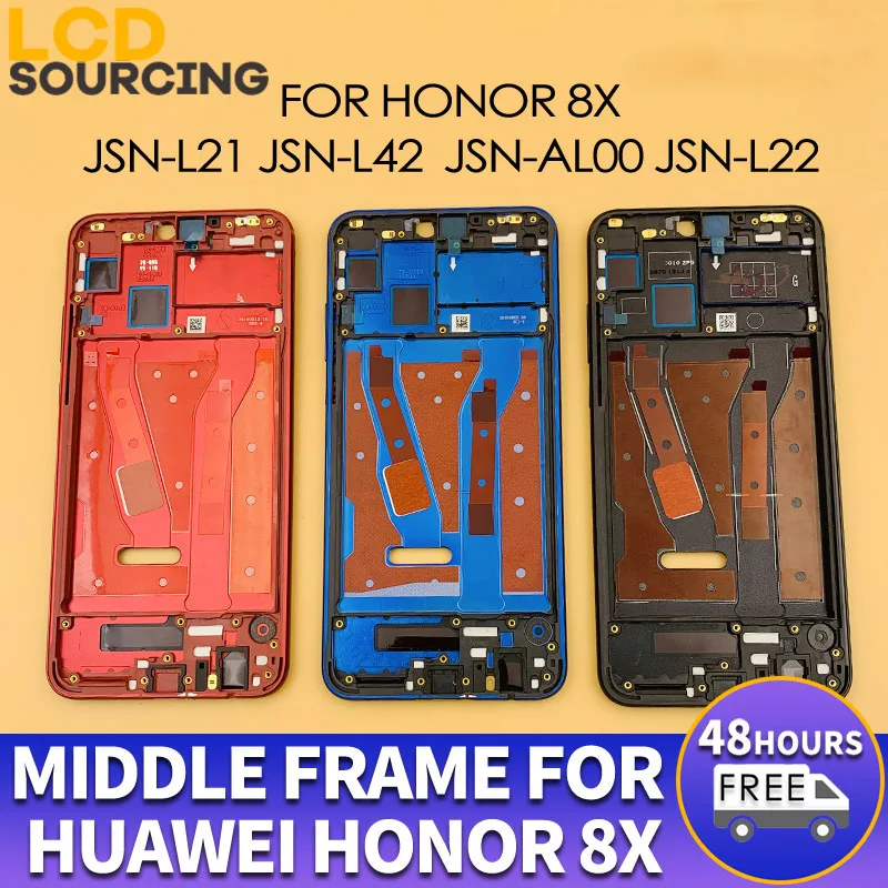 Оригинальная средняя рамка для Huawei Honor 8x на переднюю раму JSN L21 L42 AL00 L22 Корпус