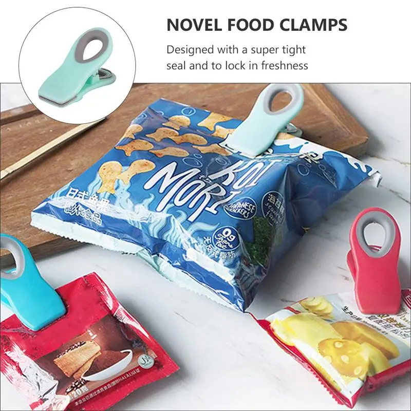 

12pcs Creative Food Clamps Stylish Novel Food Sealers Useful Sealing Clamps