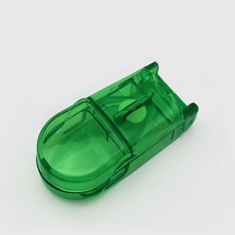 Portable Plastic Pill Table Splitter Medicine Half Holder Storage Pillbox Compartment with Staineless Steel Cutter Divider Case | Дом и сад