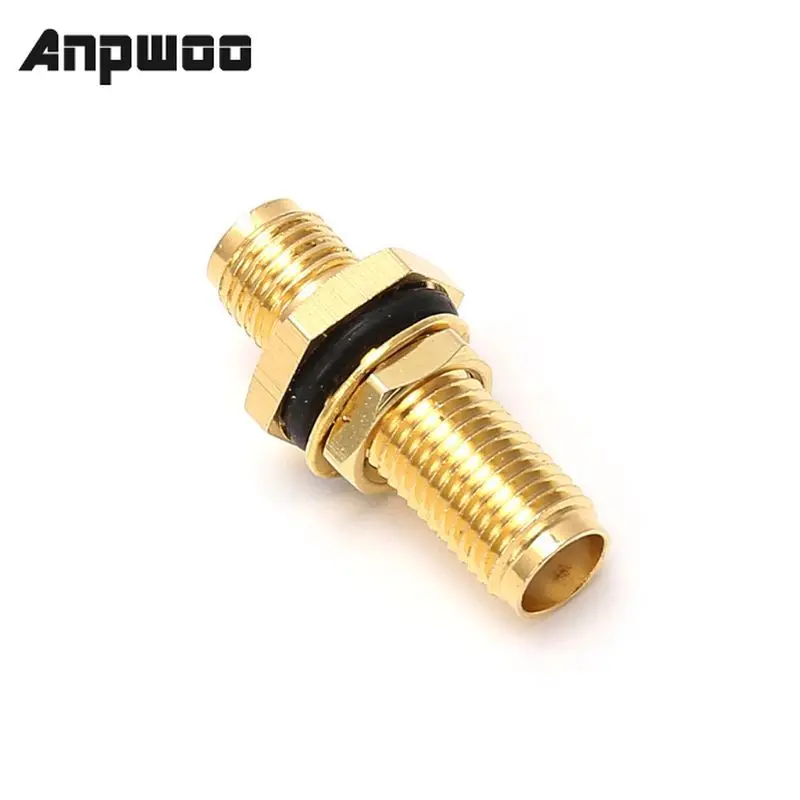

ANPWOO SMA Гнездовой разъем RF коннектор прямой коаксиальный преобразователь адаптер крепление панели уплотнительные кольца Разъемы