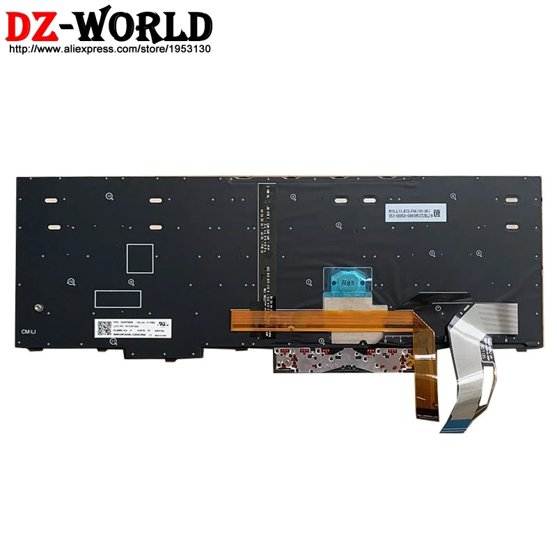 Новая Оригинальная греческая клавиатура с подсветкой для Lenovo Thinkpad E580 E590 T590 P53S L580