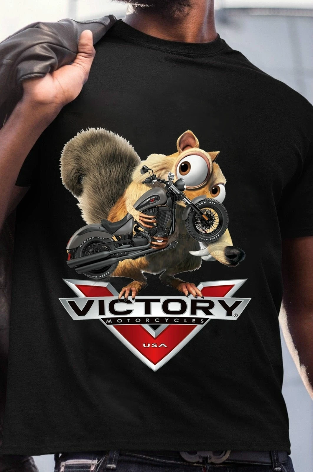 

Мотоциклетная Мужская Повседневная футболка Victory с коротким рукавом