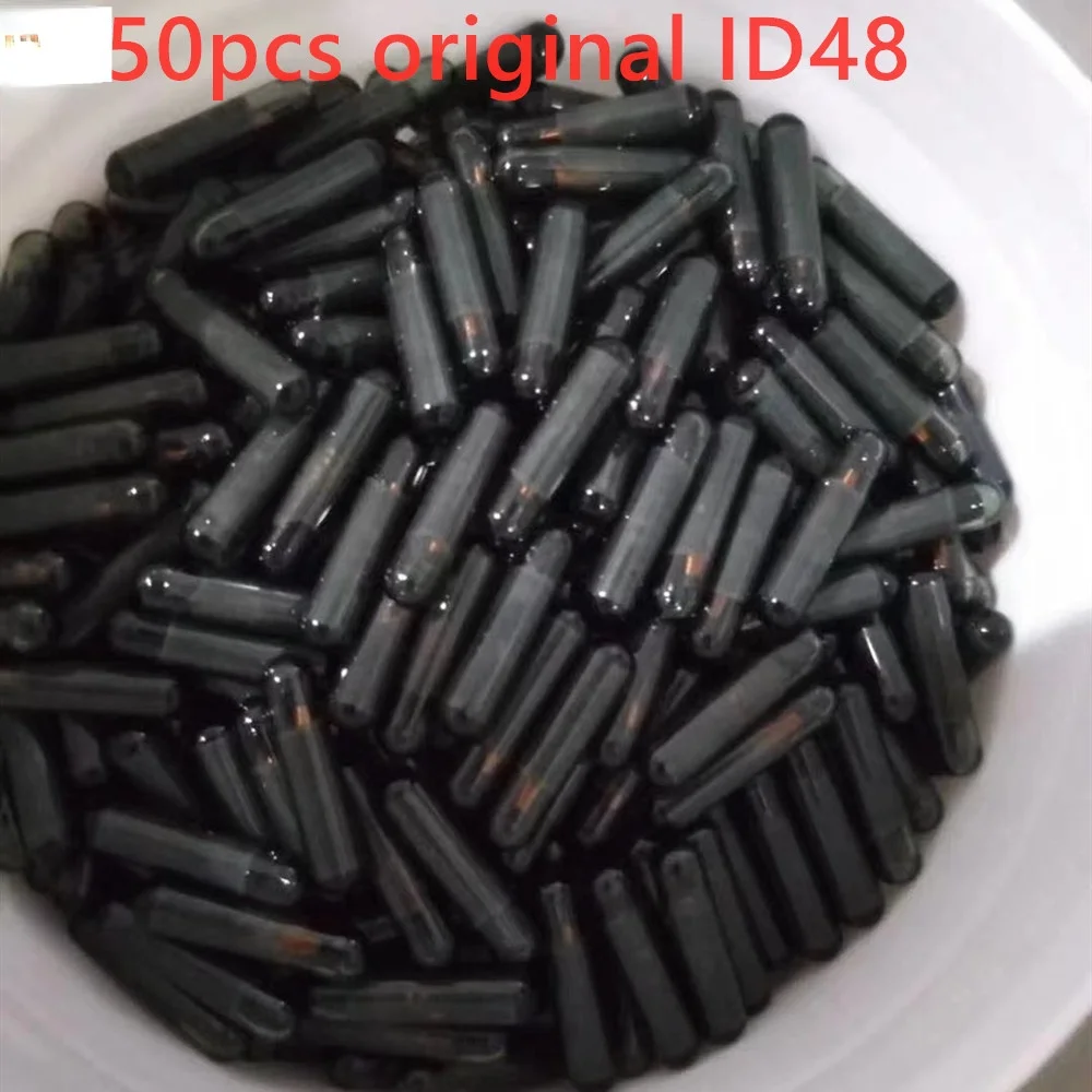 

Оригинальный стеклянный чип ID48, чип автоматического транспондера, чип ID 48, пустой чип для автомобильного ключа