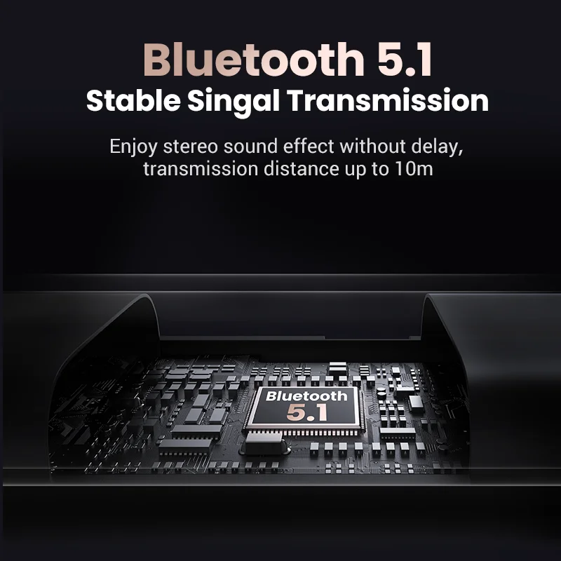 Автомобильный Bluetooth-адаптер UGREEN 2 в 1 Bluetooth 5 стереопередатчик приемник