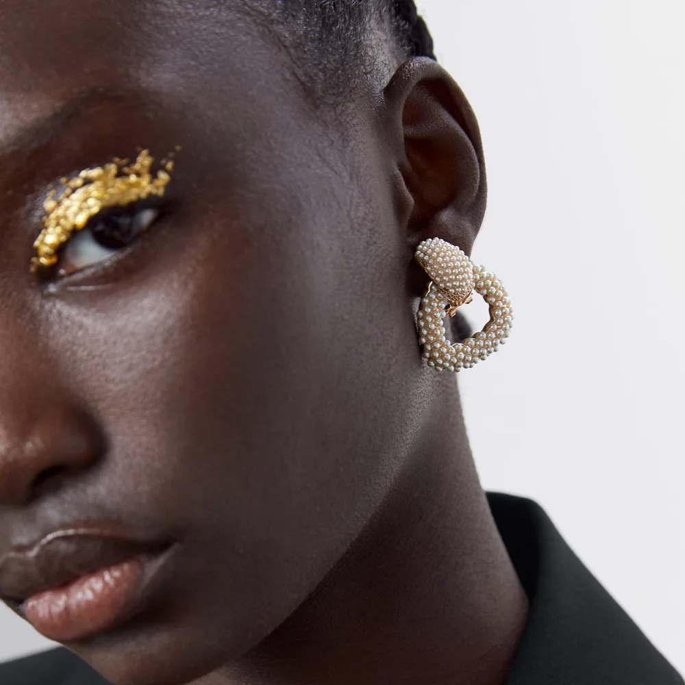 Винтажные серьги из искусственного жемчуга ZA модные маленькие очаровательные