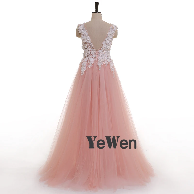 Женское платье с V образным вырезом роскошное вечернее до пола цветочным принтом