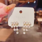 2021 Новое поступление Модные Женские Висячие серьги из сплава с бантом корейские серьги-гвоздики Черные милые Кристаллы Женские Элегантные украшения для ушей