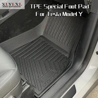 special foot pad for tesla model y mat waterproof non slip trunk floor mat for storage box mat tpe modified accessories