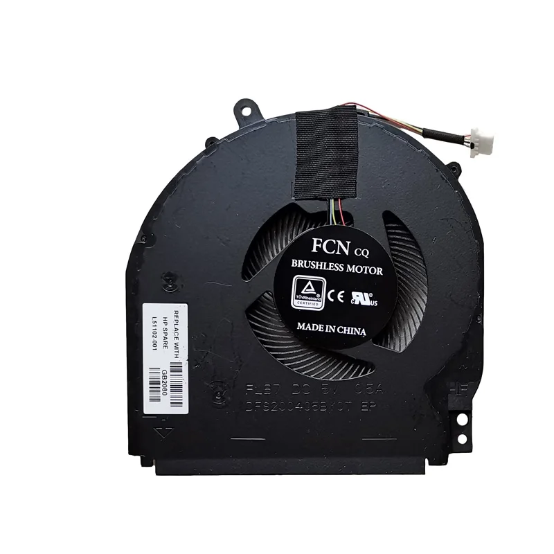 

New CPU Cooler Fan For HP Pavilion X360 14-DH 14M-DH 1036tx TPN-W139 14-DH1035TX L51102-001 14-dh1036tx ND75C02 Radiator