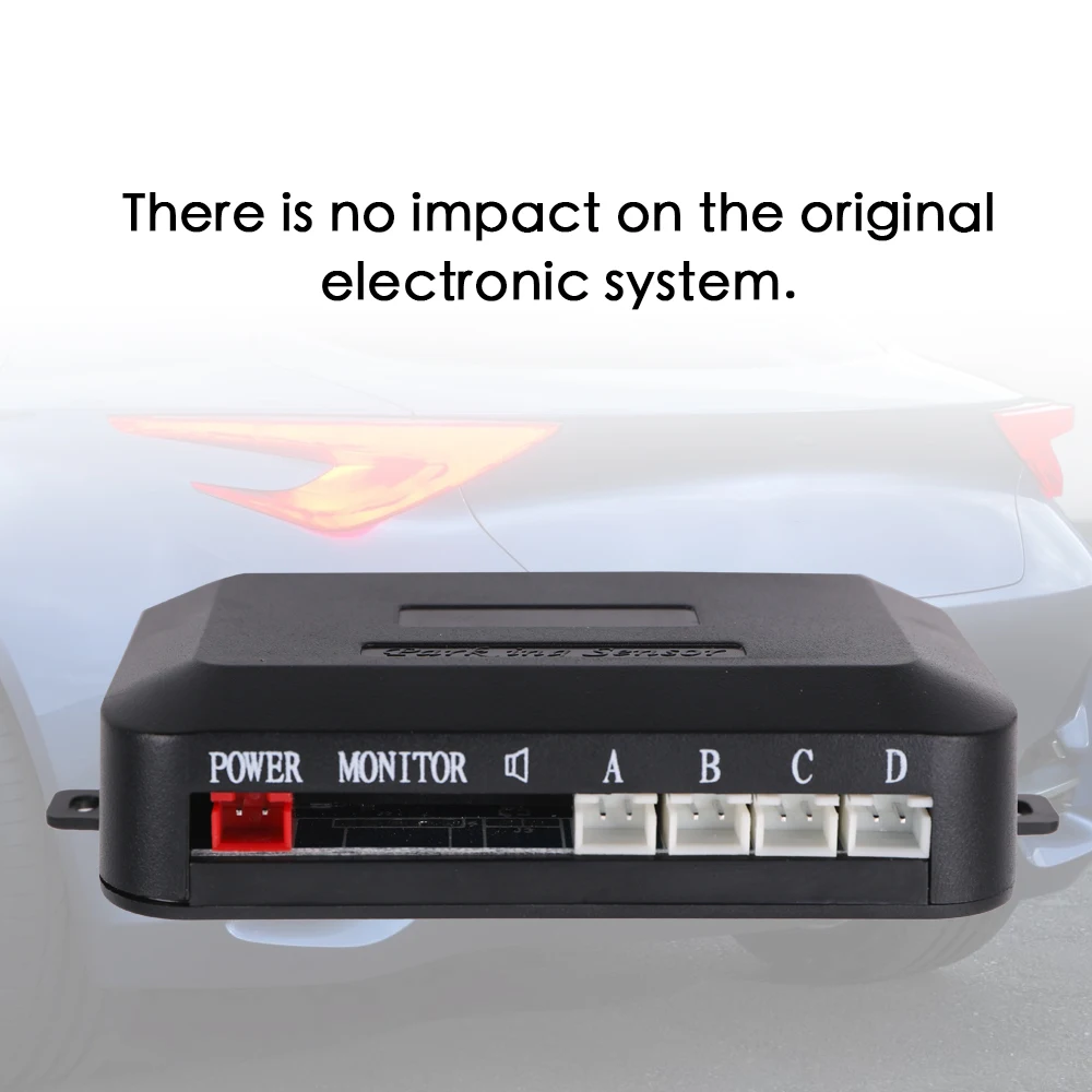 Система помощи при парковке 4 датчика зуммер светодиодный дисплей индикатор