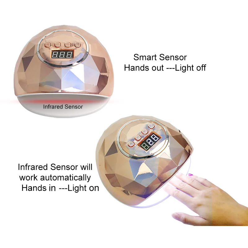 86W Светодиодная УФ-лампа для ногтей маникюра сушилка с 39 шт. лампа инструмент всех