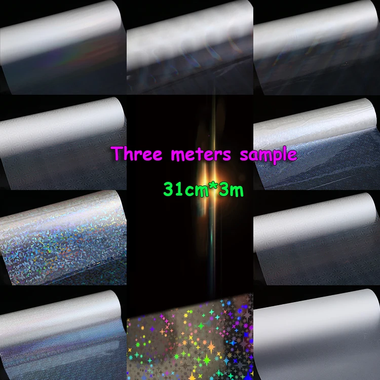 Прозрачная ламинирующая пленка для образцов шириной 3 метра 31 см на клеевой