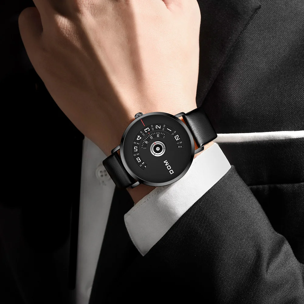 DOM часы Для мужчин топовая фирма Роскошные Кварцевые Повседневное кварцевые