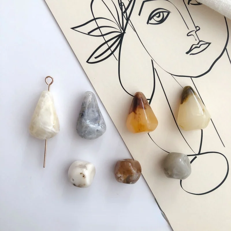 

Resin material bracelet earring material DIY retro art and art homemade earrings accessories accessories