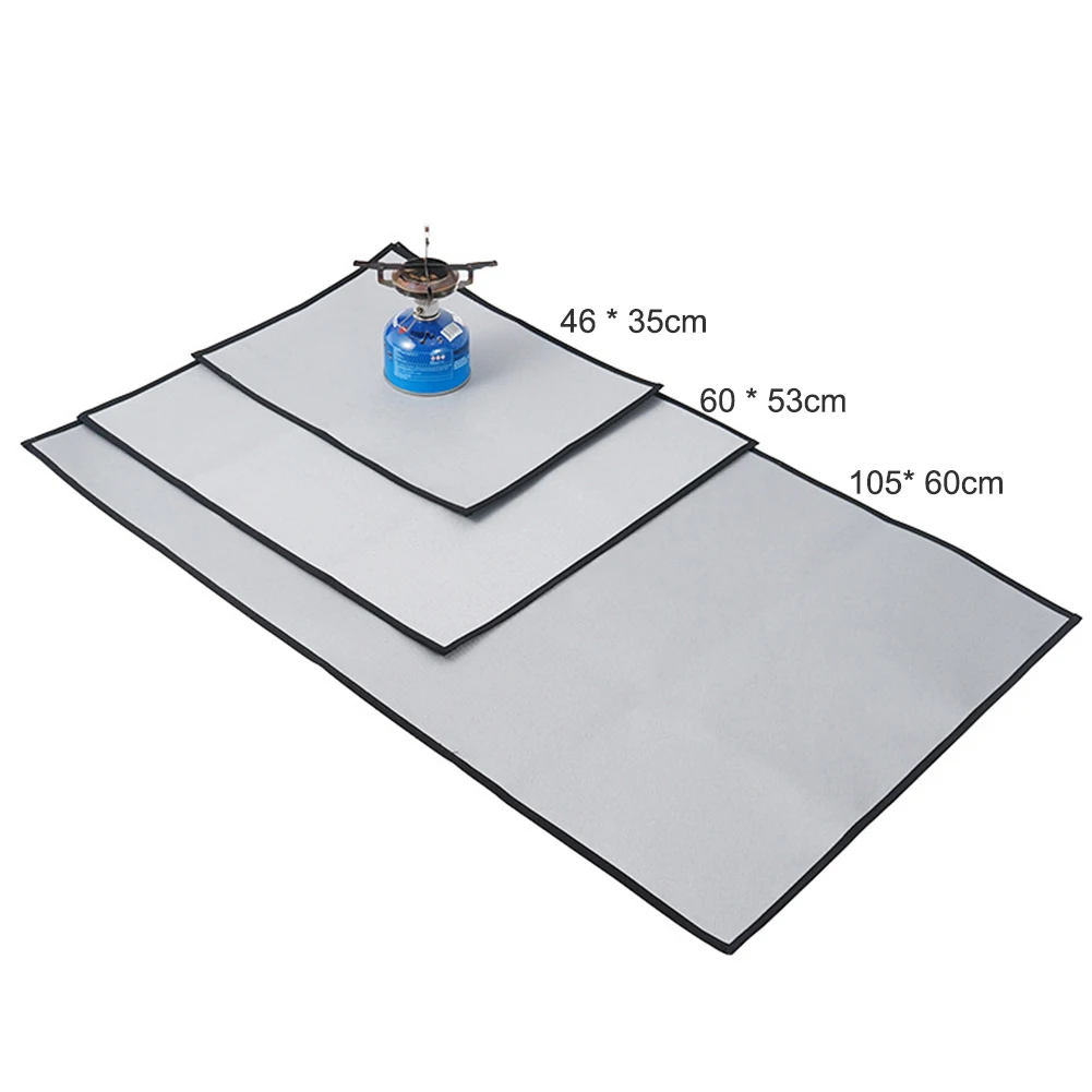 Огнестойкий коврик для гриля теплоизоляционная ткань отдыха на открытом воздухе