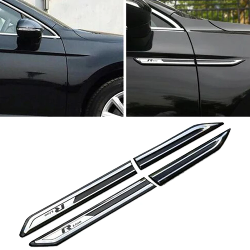 Для Passat B8 хромированная Автомобильная боковая наклейка для украшения