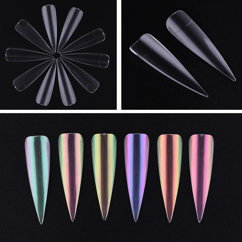 240 шт. прозрачные/белые Искусственные ногти|Накладные ногти| |