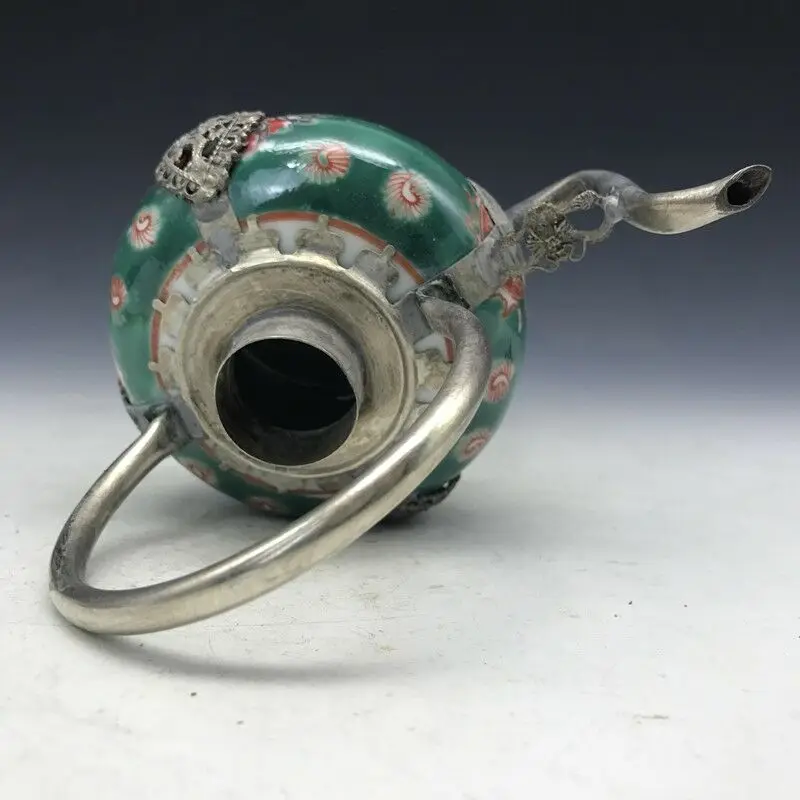 Коллекция из Китая тибетский серебряный ручная резьба животные обезьянка Броня