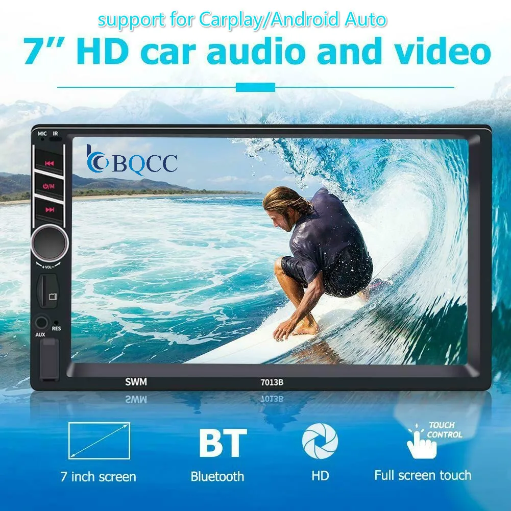 Автомагнитола 2 Din с сенсорным экраном 7 дюймов стерео MP5 FM плеер зеркальная связь