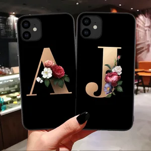 for xiaomi mi cc9e a3 9 pro 5g cc9 note 10 customized letter flower mobile phone case cellphone bag free global shipping