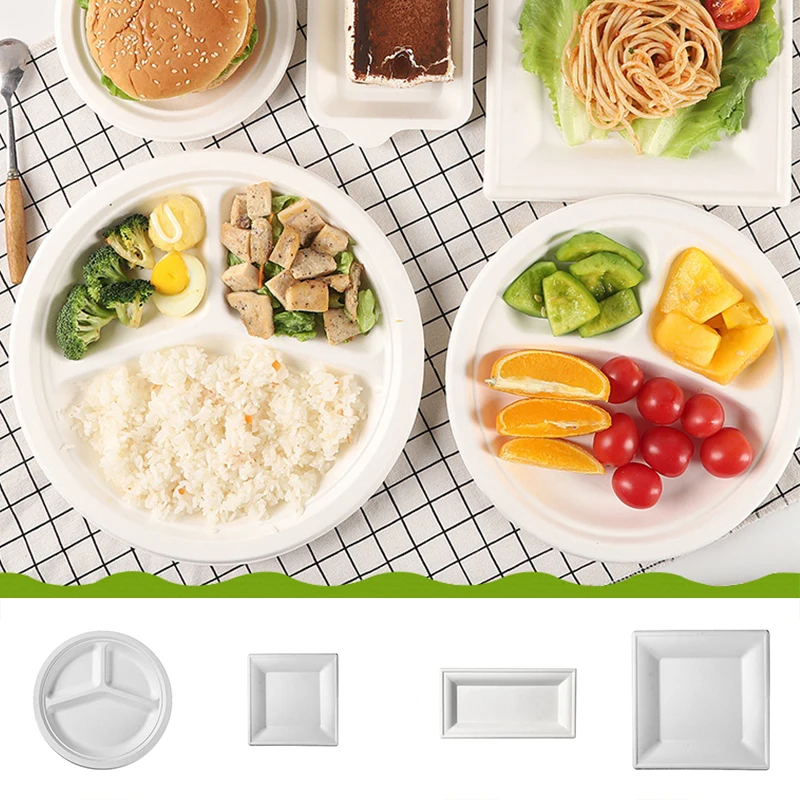 

10Pcs Disposable Tableware Set Mousse Cake Paper Plate En-friendly Wedding Birthday Party Dinnerware Pastry Tray Accessories
