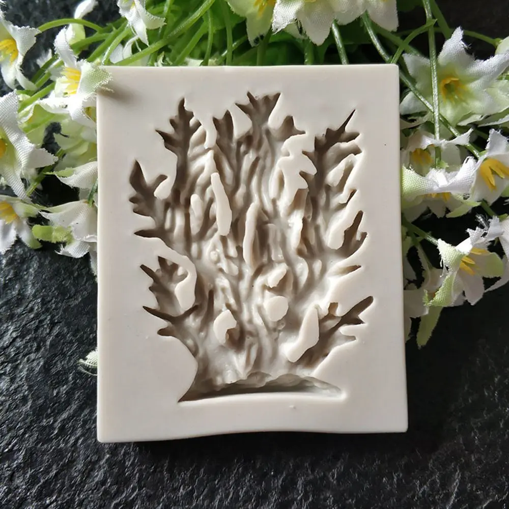 1 шт. силиконовые коралловые формы для водорослей помадка форма торта шоколадная