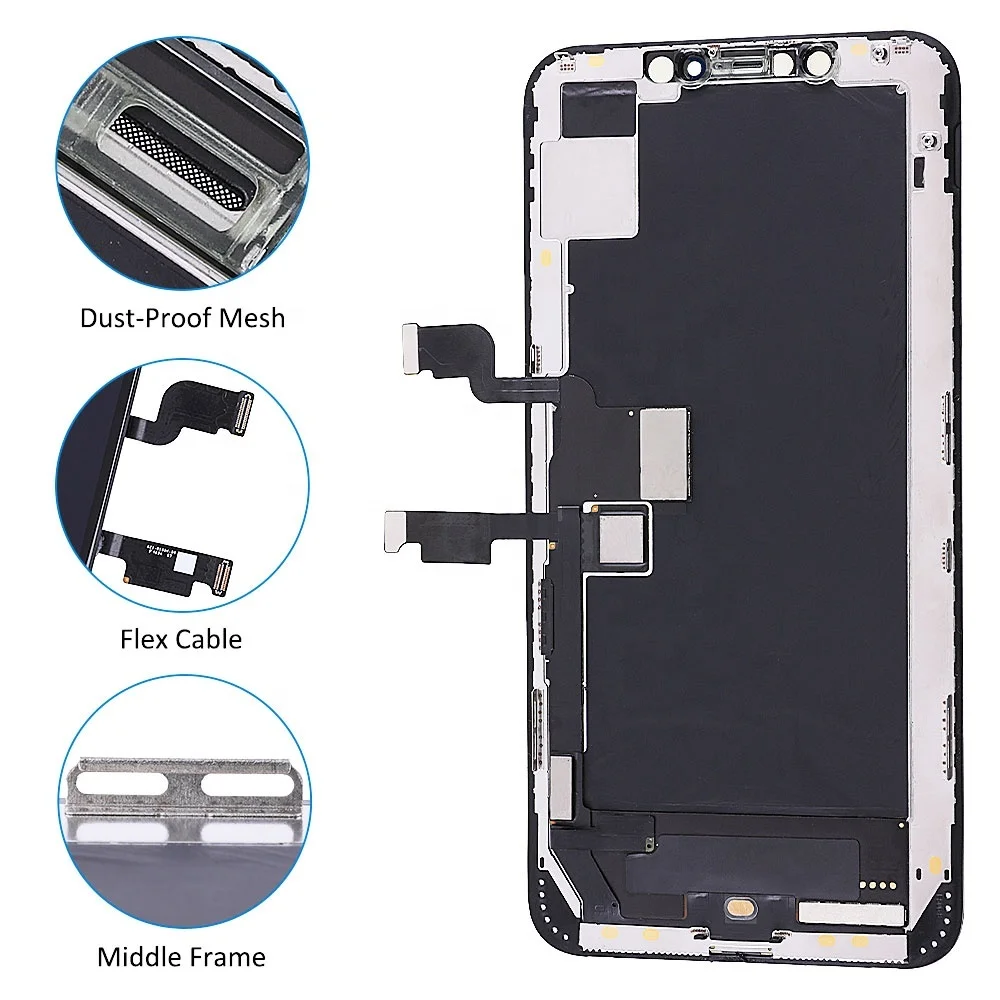 100% TESTED OLED For iPhone X XR 11 LCD Display XS Max Screen Digitizer Assembly Replacement little Defective | Мобильные телефоны
