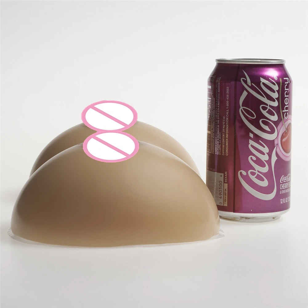 

1000g/Pair Circular Brown False Breast Shemale Drag Queen Realistic Silicone Breast Forms Crossdresser Fake Breast Boobs