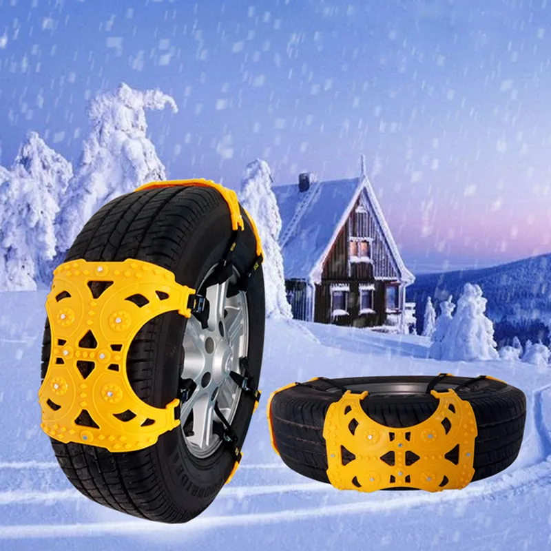 Цепи для автомобильных шин универсальные противоскользящие цепи из ТПУ