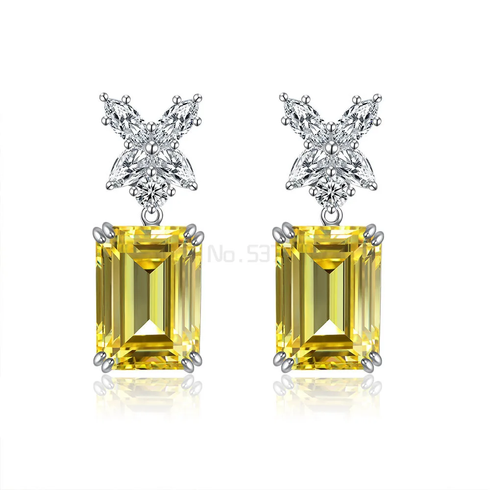 

100% Sterling Silver 925 Cut Emerald creates a Gem Ring Earring drop for sale