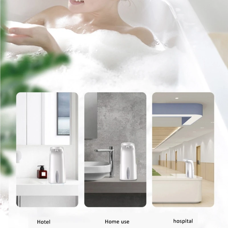 

300ML Automatic Soap Dispenser Touchless Infrared Hand Cleanner Induction Sterilizer Auto Sanitizer Sprayer Batteries Gels 85LA