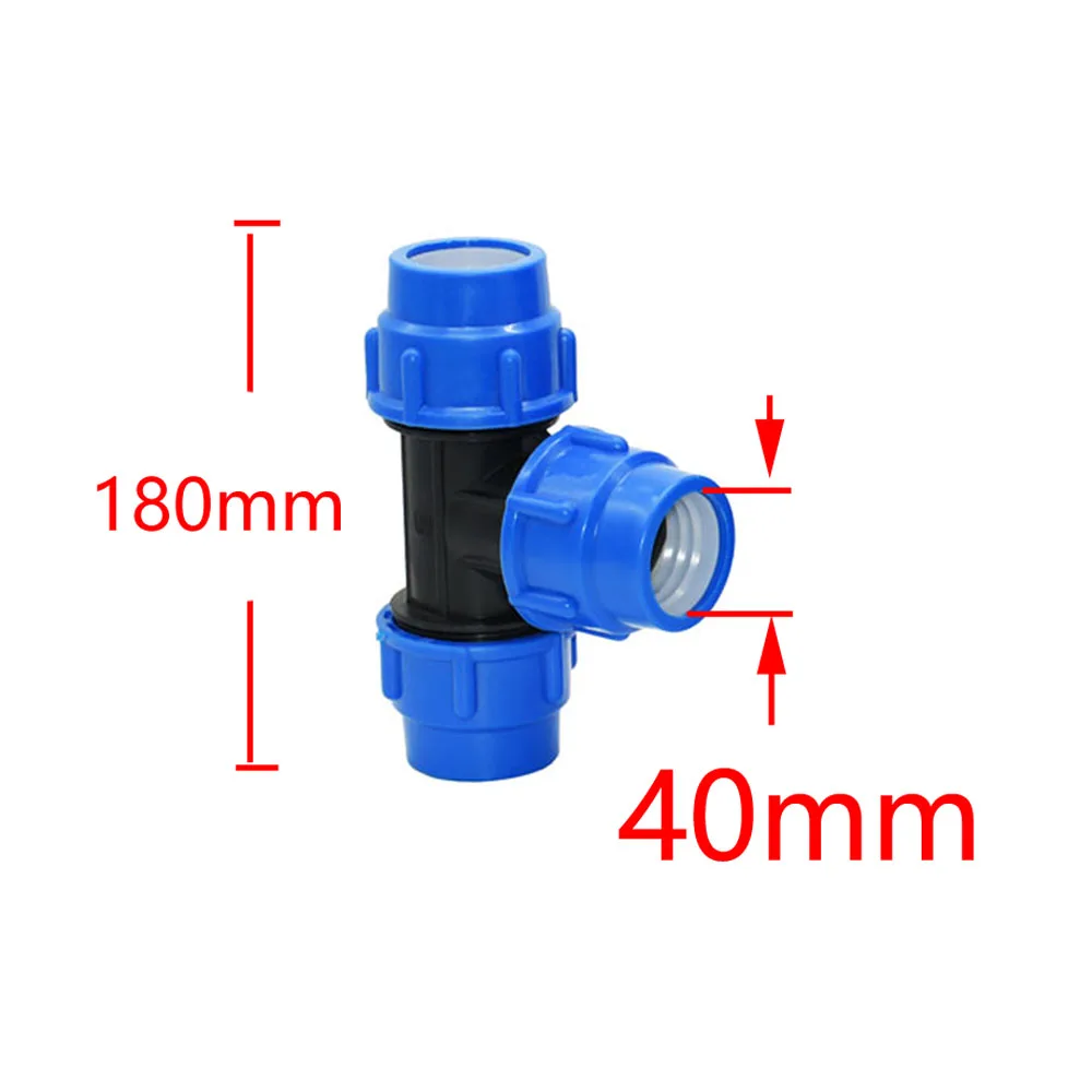40/50/63 мм PE труба фитинги тройник быстрый соединитель трехкомпонентный